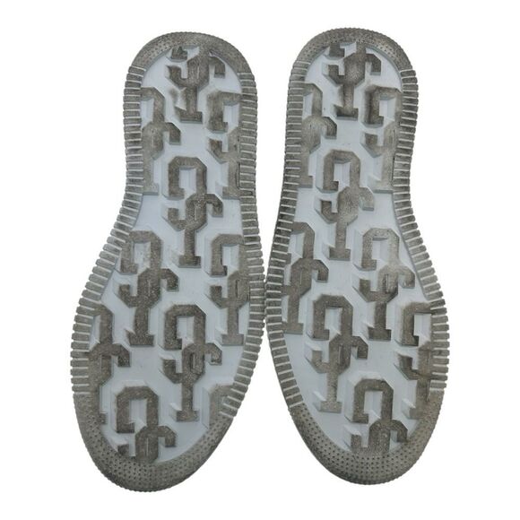 John Geiger GF-01 Lows Black and White Paisley Sneakers Size 13 - Picture 8 of 9